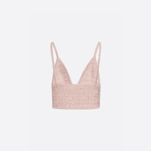Sequin Knit Crop Top