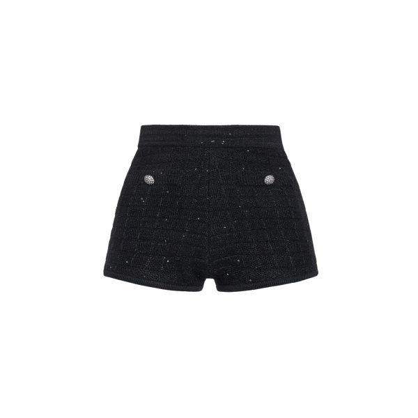 Alessandra Rich Sequin Knit Shorts