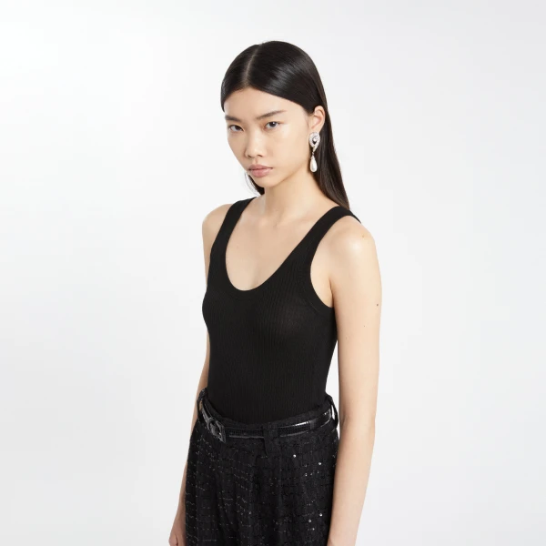 Silk Knit Tank Top