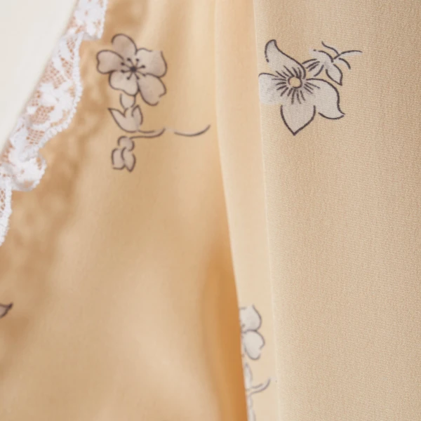 Silk Midi Dress with Collar