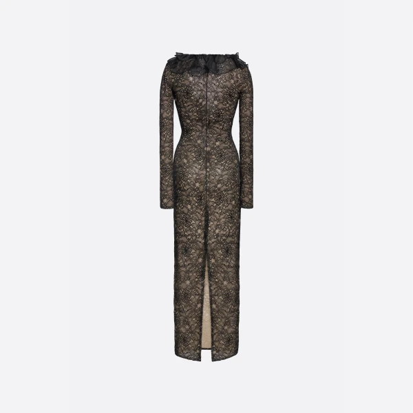 Stretch Lace Evening Dress