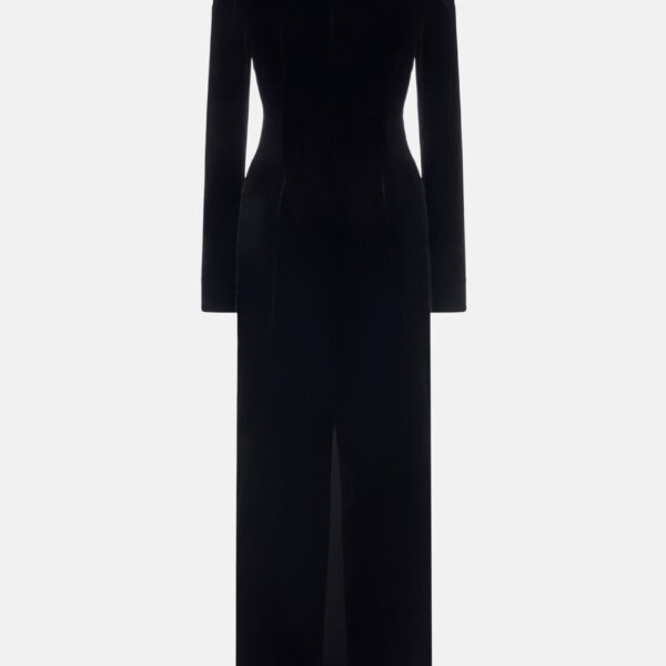 Velvet Dress with Bow