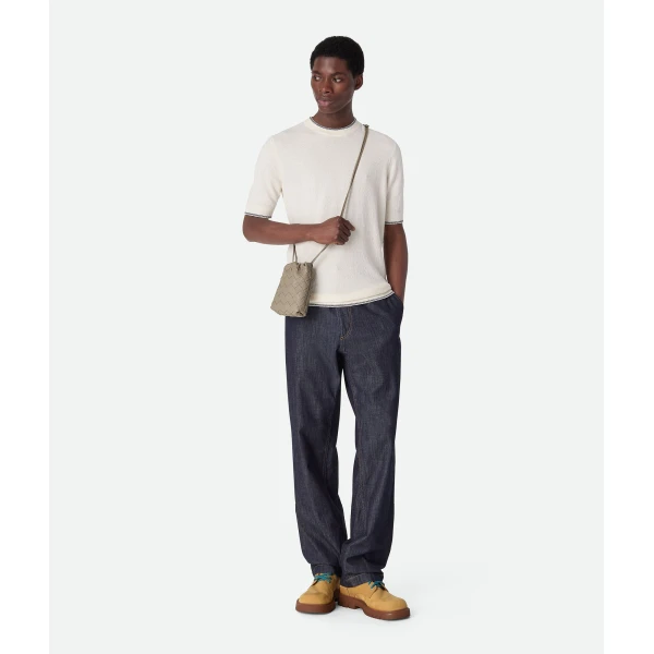 Khaite Men's Vertical Dustbag in Limestone - Beige Shoulder & Crossbody Bags - The Lotus Tote Bag - Shop at Coveti