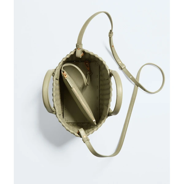 Khaite Mini Cabat in Travertine - Beige Mini Bags - The Lotus Tote Bag - Shop at Coveti