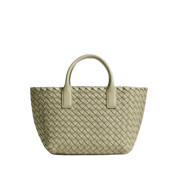 Khaite Mini Cabat in Travertine - Beige Mini Bags - The Lotus Tote Bag - Shop at Coveti