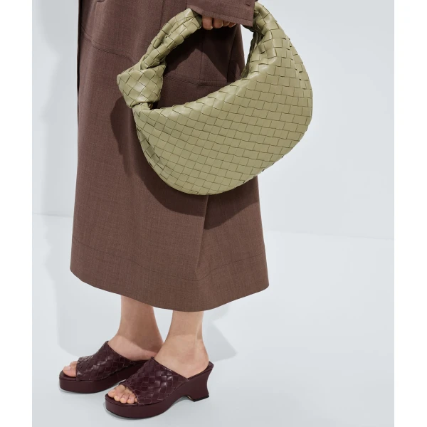 Khaite Small Jodie in Travertine - Beige Shoulder & Crossbody Bags - The Lotus Tote Bag - Shop at Coveti