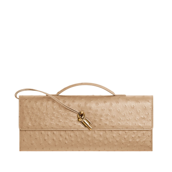 Khaite Women's Andiamo Clutch in Shore - Beige Clutch Bags - The Lotus Tote Bag - Shop at Coveti