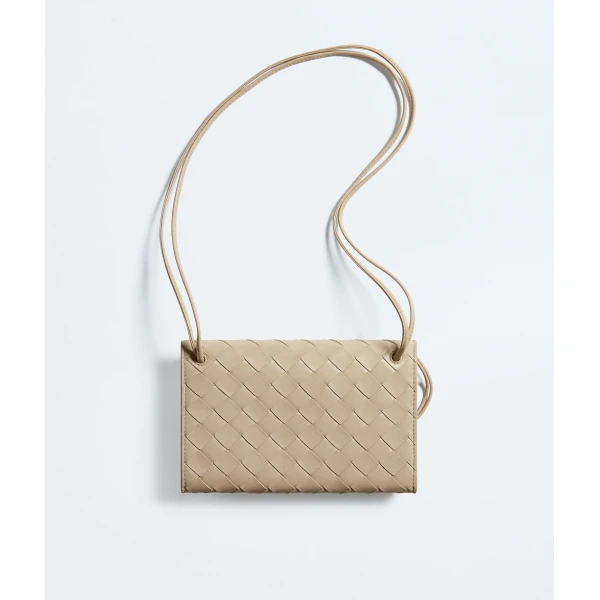 Khaite Women's Andiamo Pouch On Strap in Ecru - Beige Shoulder & Crossbody Bags - The Lotus Tote Bag - Shop at Coveti