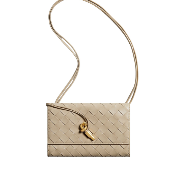 Khaite Women's Andiamo Pouch On Strap in Ecru - Beige Shoulder & Crossbody Bags - The Lotus Tote Bag - Shop at Coveti