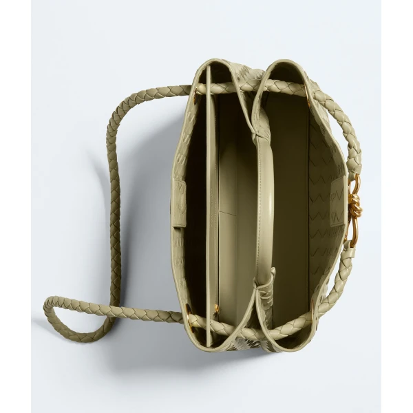 Khaite Women's Andiamo in Travertine - Beige Totes & Top-Handle Bags - The Lotus Tote Bag - Shop at Coveti