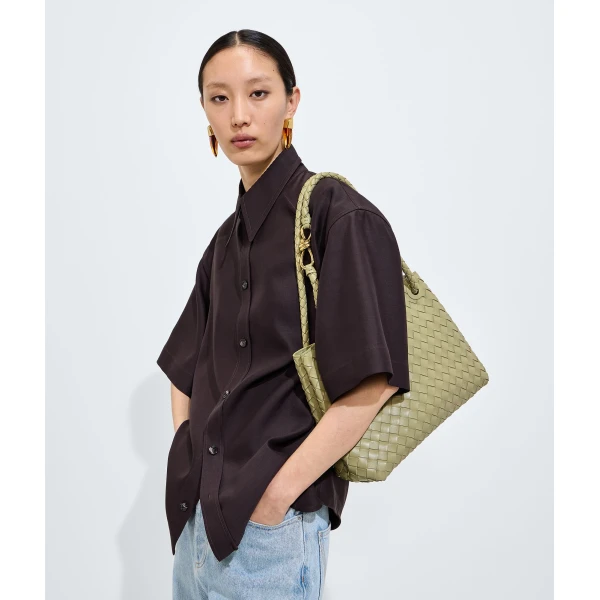 Khaite Women's Andiamo in Travertine - Beige Totes & Top-Handle Bags - The Lotus Tote Bag - Shop at Coveti