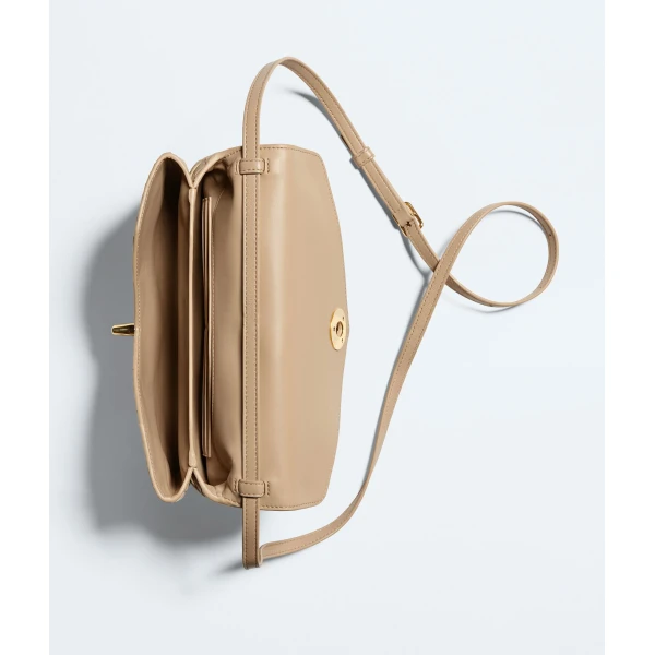 Khaite Women's Knot Lock in Shore - Beige Clutch Bags - The Lotus Tote Bag - Shop at Coveti