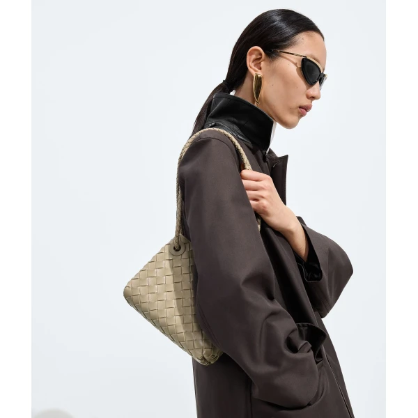 Khaite Women's Mini Andiamo in Ecru - Beige Mini Bags - The Lotus Tote Bag - Shop at Coveti