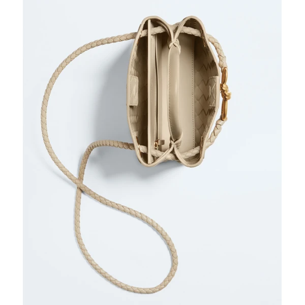 Khaite Women's Mini Andiamo in Ecru - Beige Mini Bags - The Lotus Tote Bag - Shop at Coveti