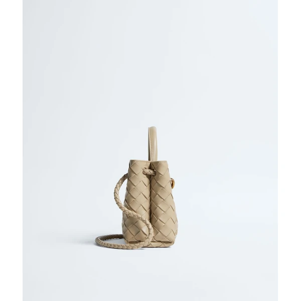 Khaite Women's Mini Andiamo in Ecru - Beige Mini Bags - The Lotus Tote Bag - Shop at Coveti