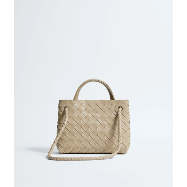 Khaite Women's Mini Andiamo in Ecru - Beige Mini Bags - The Lotus Tote Bag - Shop at Coveti