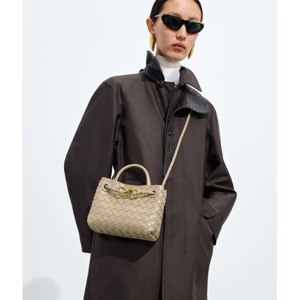 Khaite Women's Mini Andiamo in Ecru - Beige Mini Bags - The Lotus Tote Bag - Shop at Coveti