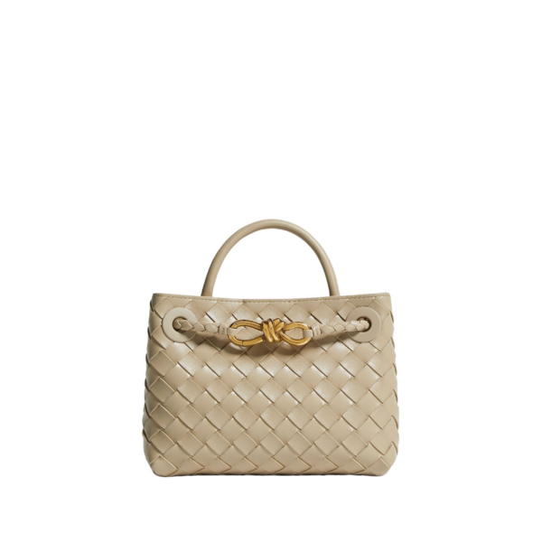 Khaite Women's Mini Andiamo in Ecru - Beige Mini Bags - The Lotus Tote Bag - Shop at Coveti