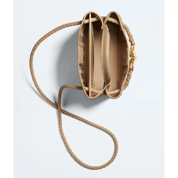 Khaite Women's Mini Andiamo in Shore - Beige Mini Bags - The Lotus Tote Bag - Shop at Coveti