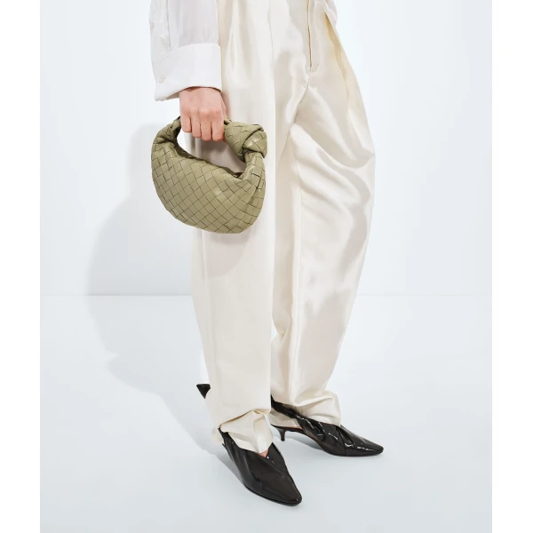 Khaite Women's Mini Jodie in Travertine - Beige Mini Bags - The Lotus Tote Bag - Shop at Coveti