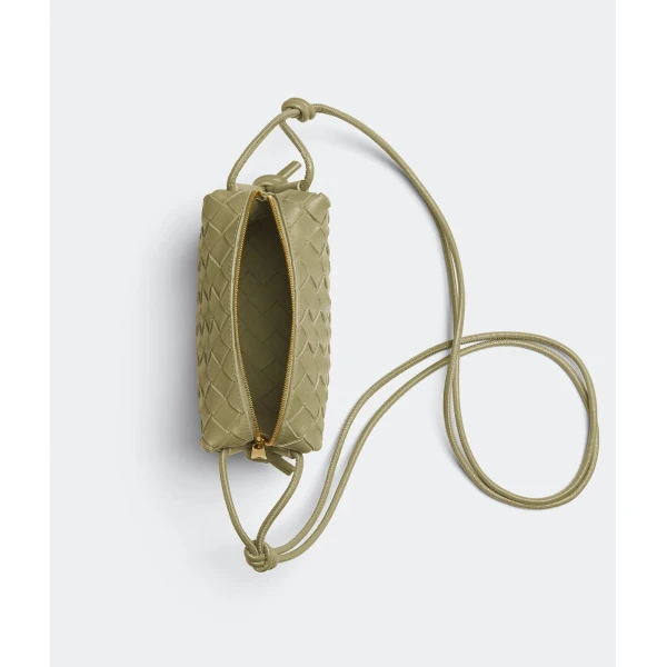 Khaite Women's Mini Loop Camera Bag in Travertine - Beige Mini Bags - The Lotus Tote Bag - Shop at Coveti