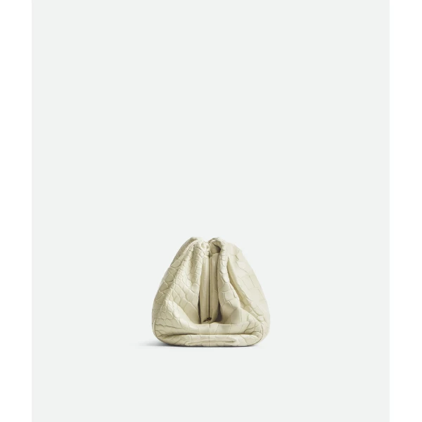Khaite Women's Pouch in Plaster - Beige Clutch Bags - The Lotus Tote Bag - Shop at Coveti