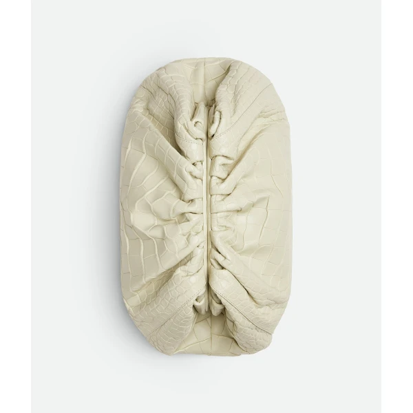 Khaite Women's Pouch in Plaster - Beige Clutch Bags - The Lotus Tote Bag - Shop at Coveti