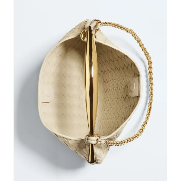 Khaite Women's Sardine Chain in String - Beige Shoulder & Crossbody Bags - The Lotus Tote Bag - Shop at Coveti