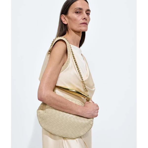 Khaite Women's Sardine Chain in String - Beige Shoulder & Crossbody Bags - The Lotus Tote Bag - Shop at Coveti