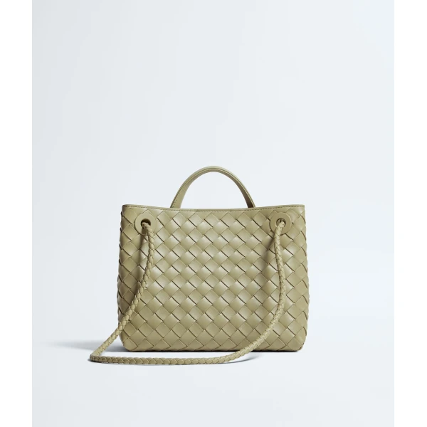 Khaite Women's Small Andiamo in Travertine - Beige Totes & Top-Handle Bags - The Lotus Tote Bag - Shop at Coveti
