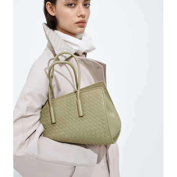 Khaite Women's Small Barbara Tote in Travertine - Beige Totes & Top-Handle Bags - The Lotus Tote Bag - Shop at Coveti