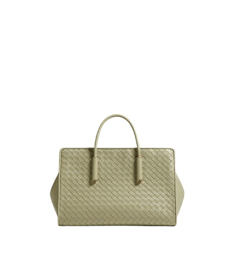 Khaite Women's Small Barbara Tote in Travertine - Beige Totes & Top-Handle Bags - The Lotus Tote Bag - Shop at Coveti