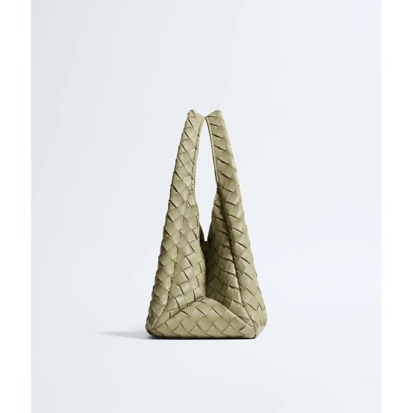 Khaite Women's Small Campana in Travertine - Beige Shoulder & Crossbody Bags - The Lotus Tote Bag - Shop at Coveti