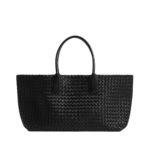 Khaite Cabat in Black - Black Totes & Top-Handle Bags - The Lotus Tote Bag - Shop at Coveti