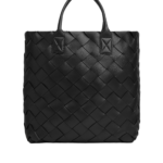 Black-Maxi-Intreccio-Tote-in-Black-coveti62334_nobg Khaite Maxi Intreccio Tote in Black - Black Totes & Top-Handle Bags - The Lotus Tote Bag - Shop at Coveti