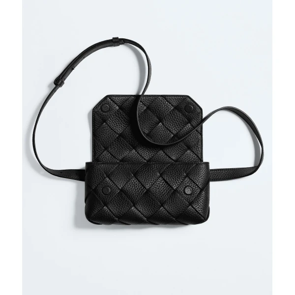 Khaite Men's Diago Belt Bag in Black - Black Belt Bags - The Lotus Tote Bag - Shop at Coveti