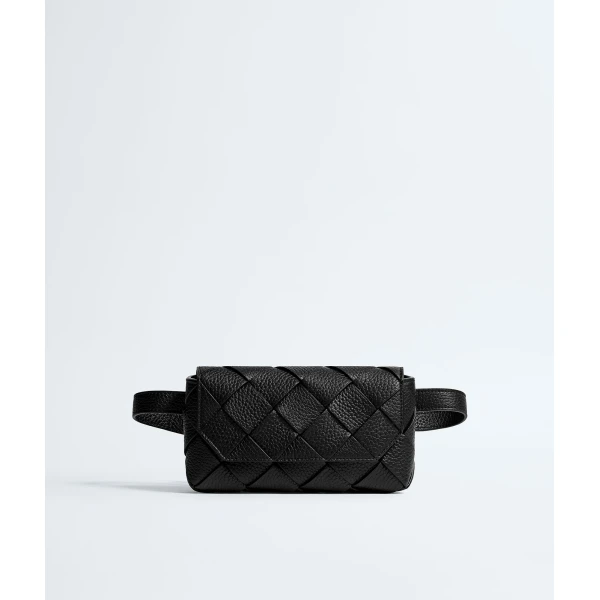 Khaite Men's Diago Belt Bag in Black - Black Belt Bags - The Lotus Tote Bag - Shop at Coveti