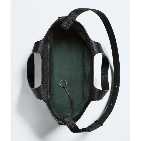Khaite Men's Diago Tote in Black - Black Totes & Top-Handle Bags - The Lotus Tote Bag - Shop at Coveti