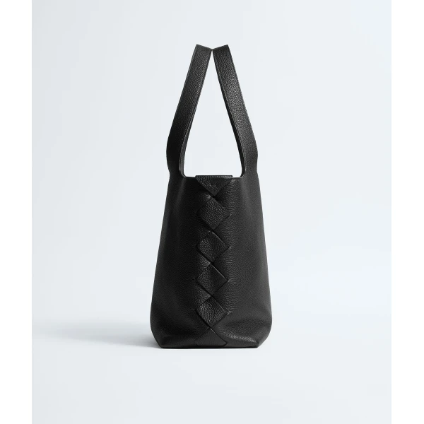 Khaite Men's Diago Tote in Black - Black Totes & Top-Handle Bags - The Lotus Tote Bag - Shop at Coveti