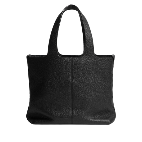 Khaite Men's Diago Tote in Black - Black Totes & Top-Handle Bags - The Lotus Tote Bag - Shop at Coveti