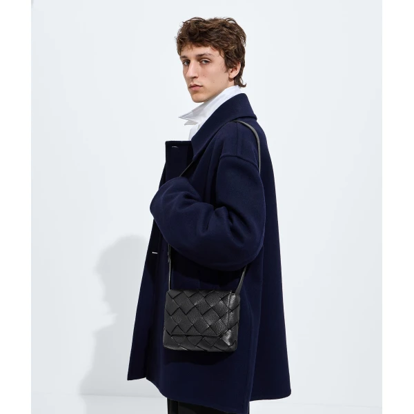 Khaite Men's Diago in Black - Black Shoulder & Crossbody Bags - The Lotus Tote Bag - Shop at Coveti