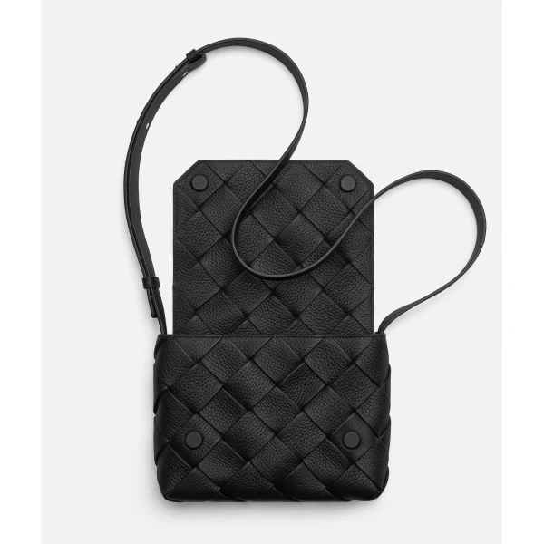 Khaite Men's Diago in Black - Black Shoulder & Crossbody Bags - The Lotus Tote Bag - Shop at Coveti
