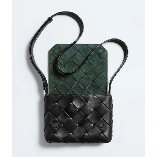Khaite Men's Diago in Black - Black Shoulder & Crossbody Bags - The Lotus Tote Bag - Shop at Coveti