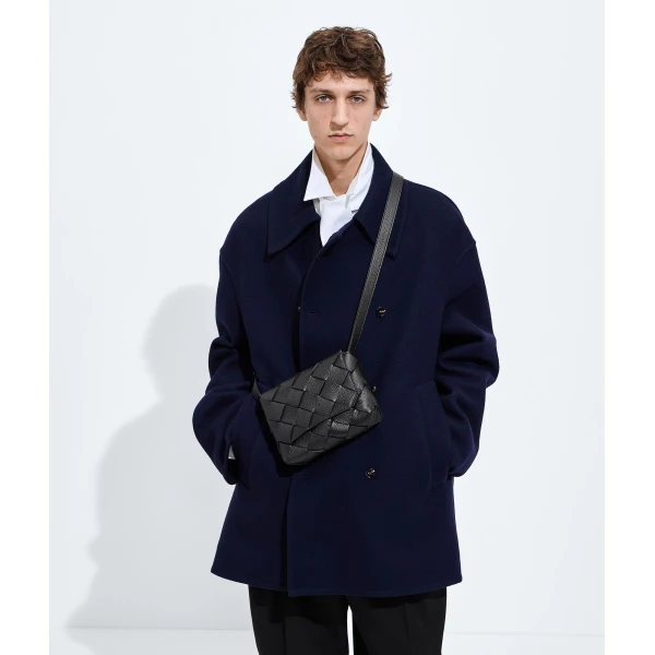 Khaite Men's Diago in Black - Black Shoulder & Crossbody Bags - The Lotus Tote Bag - Shop at Coveti