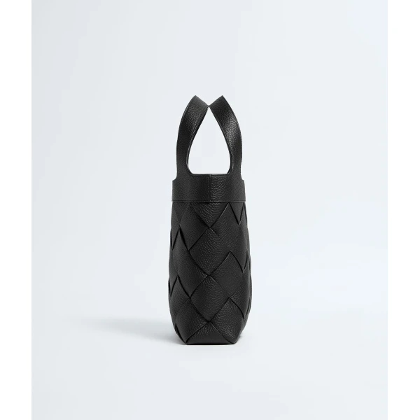 Khaite Men's Small Diago Tote in Black - Black Totes & Top-Handle Bags - The Lotus Tote Bag - Shop at Coveti