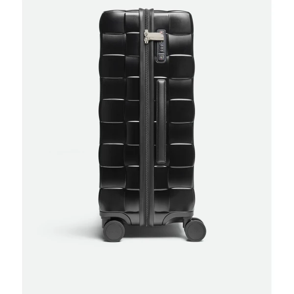 Khaite Odissey Check-In Suitcase in Black - Black  - The Lotus Tote Bag - Shop at Coveti