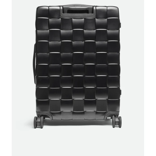 Khaite Odissey Check-In Suitcase in Black - Black  - The Lotus Tote Bag - Shop at Coveti