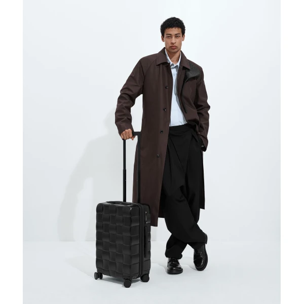 Khaite Odyssey Cabin Suitcase in Black - Black  - The Lotus Tote Bag - Shop at Coveti