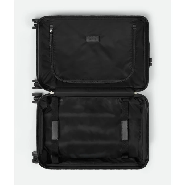 Khaite Odyssey Cabin Suitcase in Black - Black  - The Lotus Tote Bag - Shop at Coveti