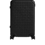 Khaite Odyssey Intrecciato Cabin Suitcase in Black - Black  - The Lotus Tote Bag - Shop at Coveti
